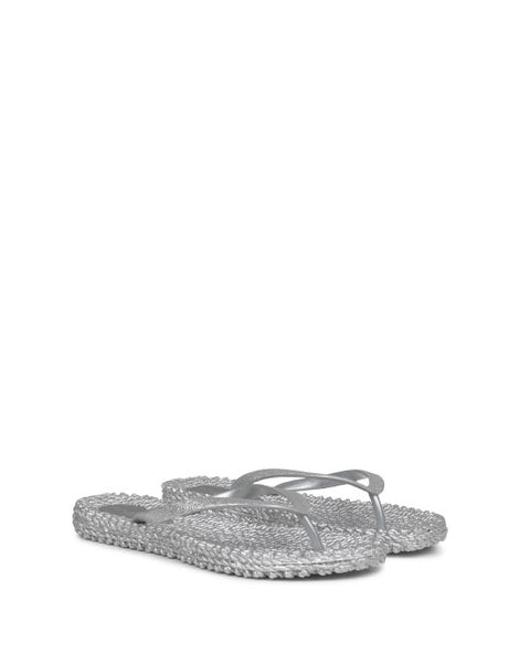 Glitter Flip Flops Silver - shopatstocks