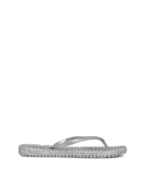 Glitter Flip Flops Silver - shopatstocks
