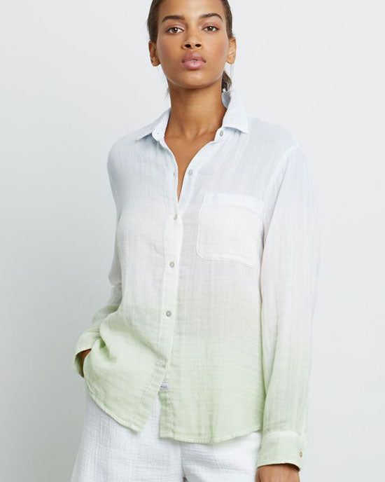 Ellis Shirt Blue Mint Dip Dye - shopatstocks