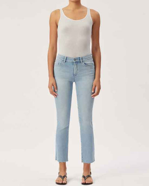 Mara Straight Mid Rise Ankle Blue Bay