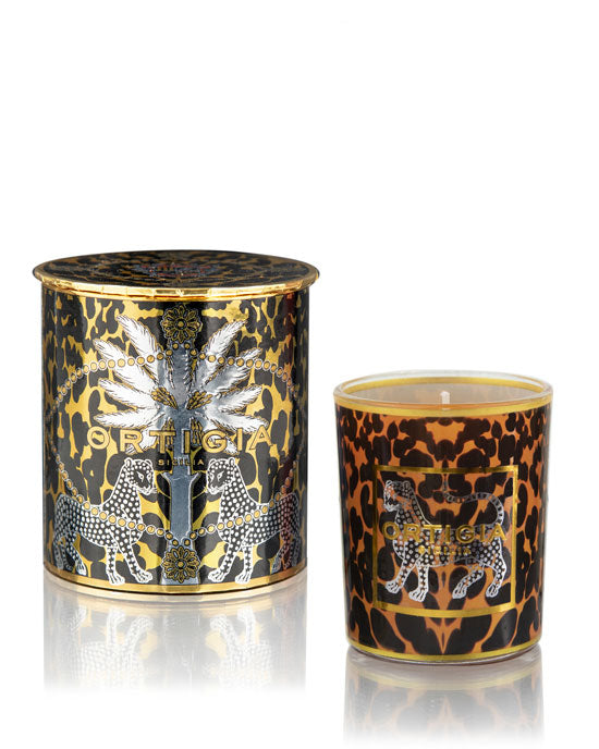 Ortigia Decorated Candle Ambra Nera - shopatstocks