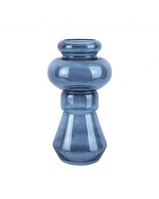 Morgana Glass Vase Medium Dark Blue - shopatstocks