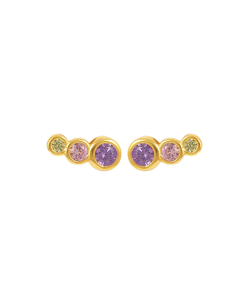 Lucian Purple Multi earrings