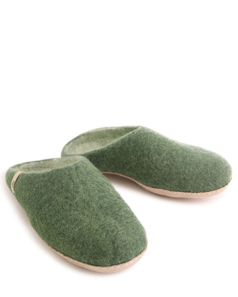 Egos Wool Slippers - Green - shopatstocks