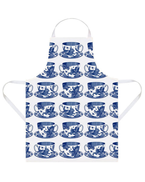 Apron Blue Tea Cups - shopatstocks