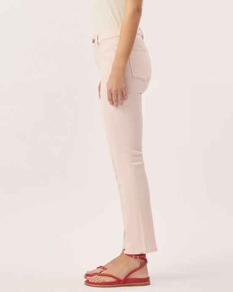 Mara Straight Mid Rise Ankle Pink Peony