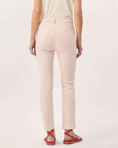 Mara Straight Mid Rise Ankle Pink Peony