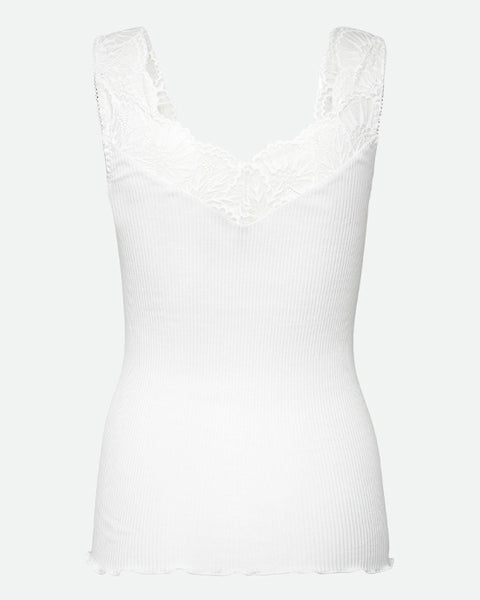 Beatha Lace Top New White