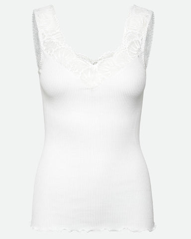 Beatha Lace Top New White