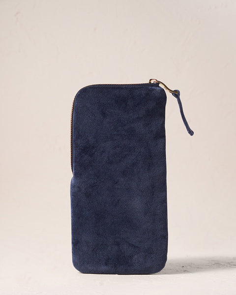 Tree of Life Velvet Indigo Glasses Case Indigo