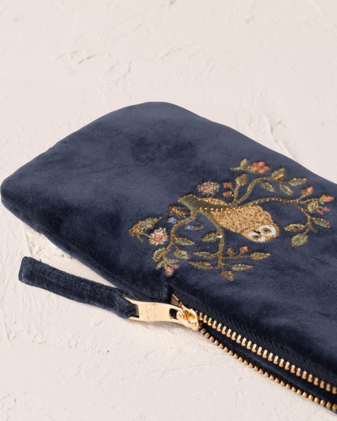 Tree of Life Velvet Indigo Glasses Case Indigo