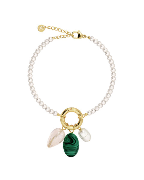 Beach Crystal Bracelet Gold