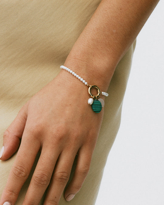 Beach Crystal Bracelet Gold