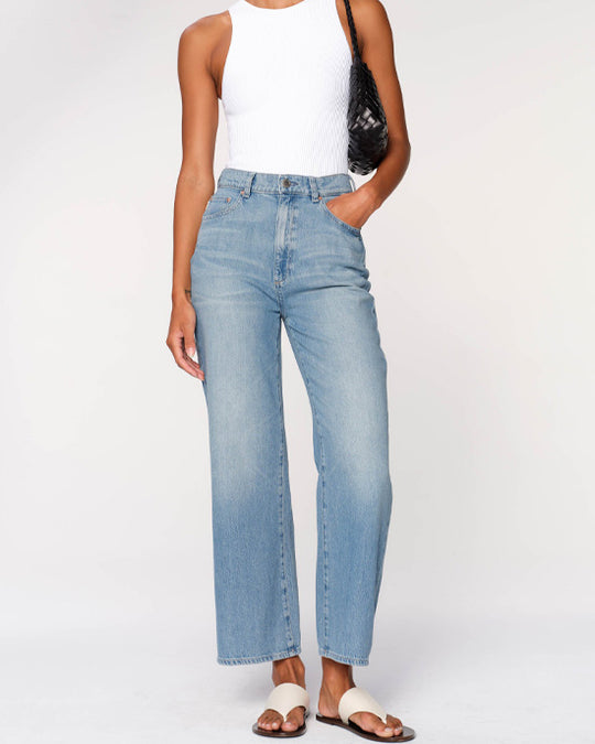 Hepburn Wide Leg Ankle River Bank