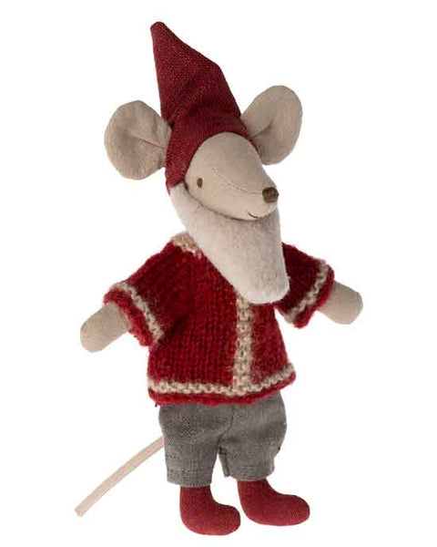 Maileg Santa Mouse with Bag and House