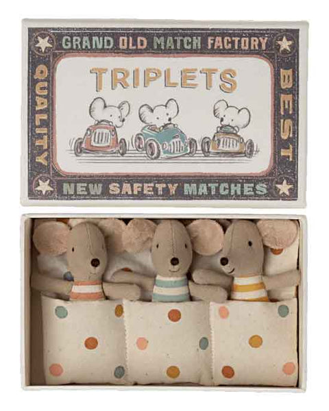 Triplets, Baby mice in matchbox NEW