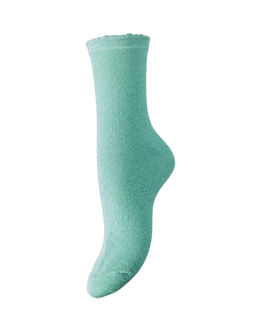 Sebby Glitter Socks Winter Green