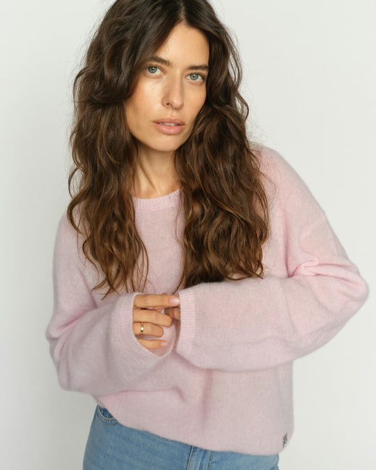 Mape O-Neck Knit Ballet Slipper