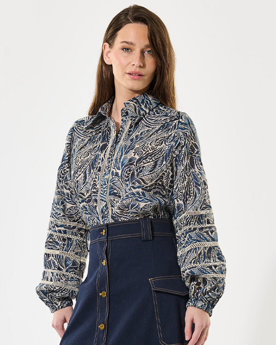 Sioma Linen Blouse Delamere