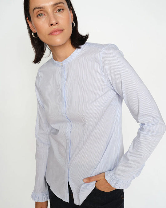 Mattie Stripe Shirt Light Blue