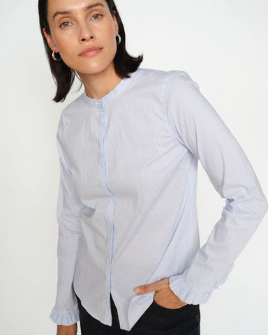 Mattie Stripe Shirt Light Blue