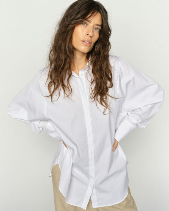 Enola Cotton Shirt White