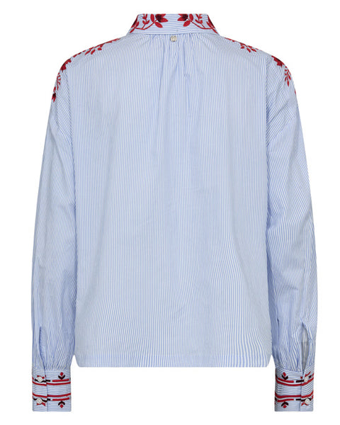 Osmo Stripey Shirt Brunnera Blue - shopatstocks
