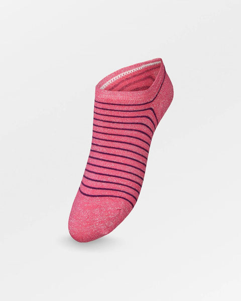 Stripe Glitter Sneakie Sock
