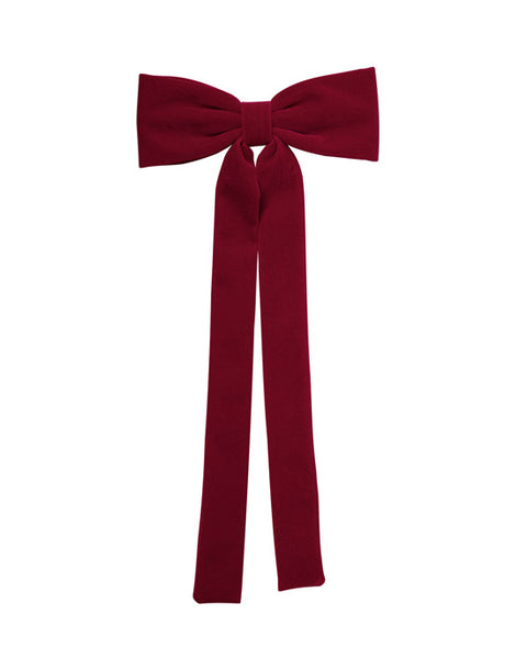 Velvet Bow Hair Clip