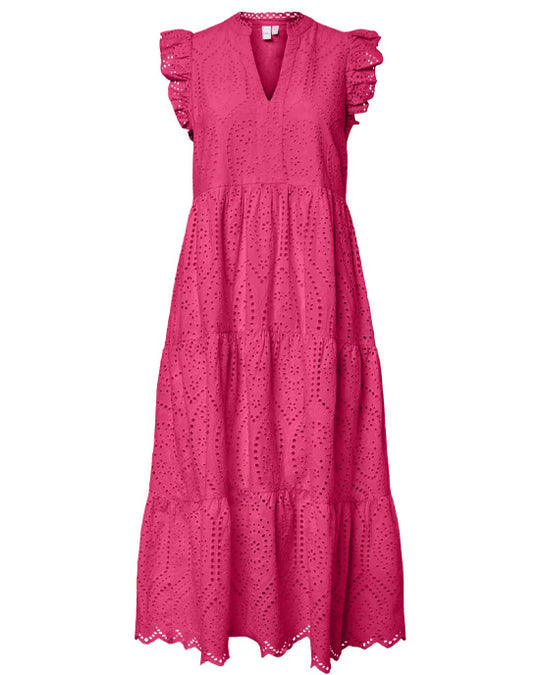 Yasholi Midi Dress Raspberry