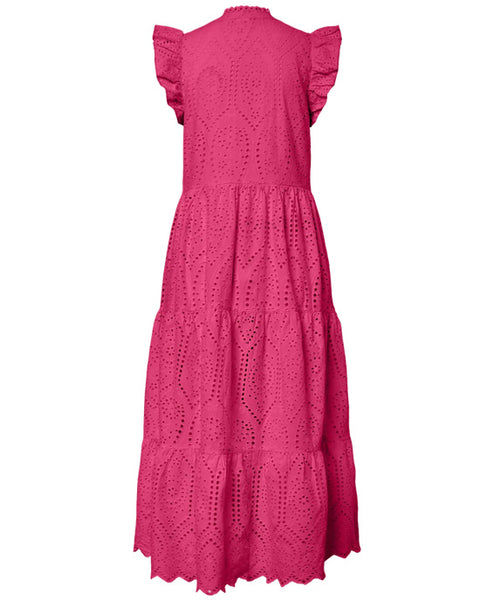Yasholi Midi Dress Raspberry - shopatstocks