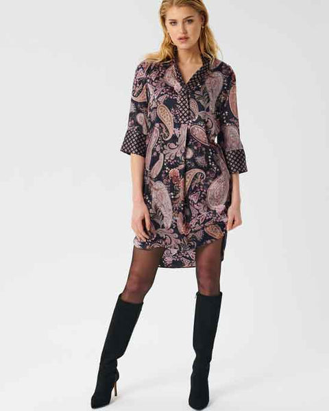 Kamille Shirt Dress Paisley Space