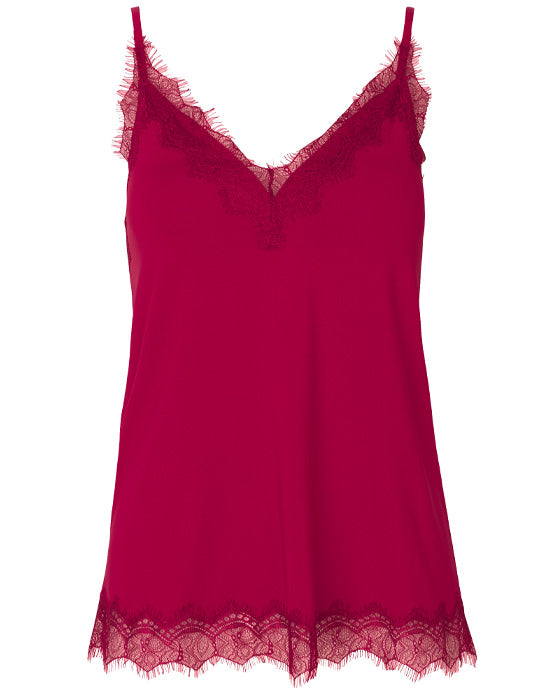 Billie Lace Top Cerise