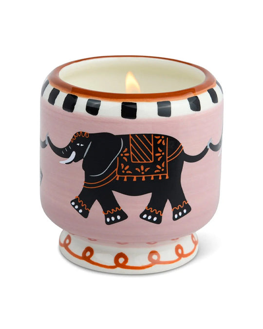 A Dopo Elephant Ceramic Candle Tobacco Vanilla