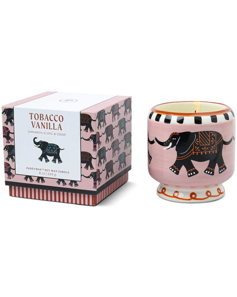 A Dopo Elephant Ceramic Candle Tobacco Vanilla