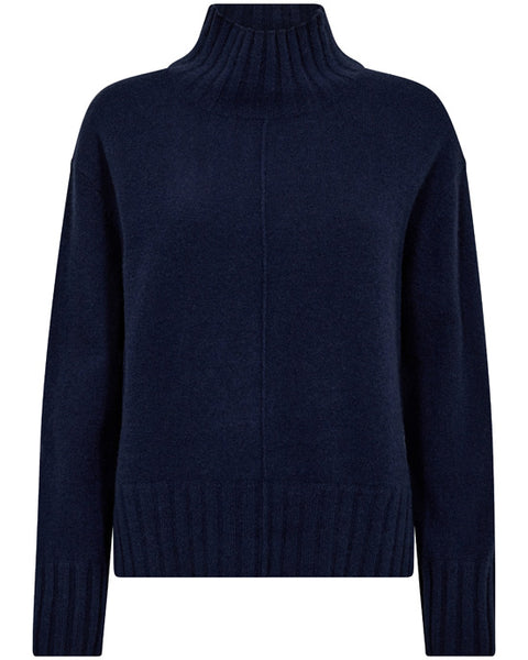 Aima Cashmere Knit Maritime Blue