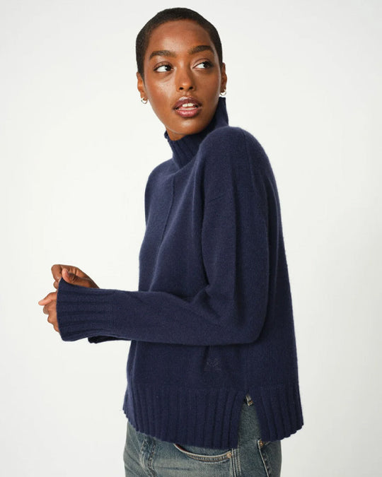 Aima Cashmere Knit Maritime Blue