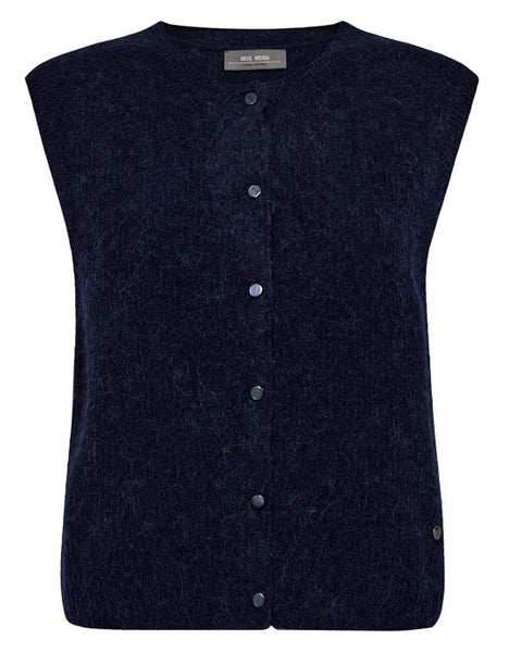 Almine Thora Knit Vest Maritime Blue