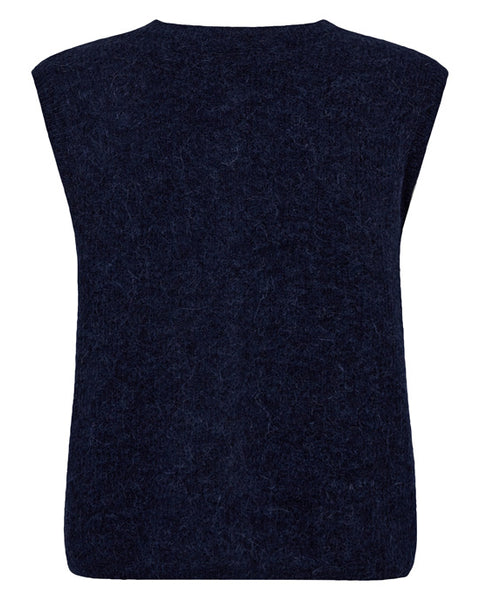 Almine Thora Knit Vest Maritime Blue