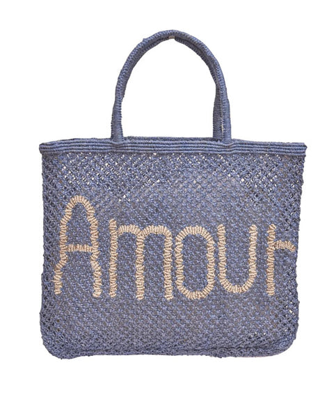 Amour Large Tote Pebble and Natural