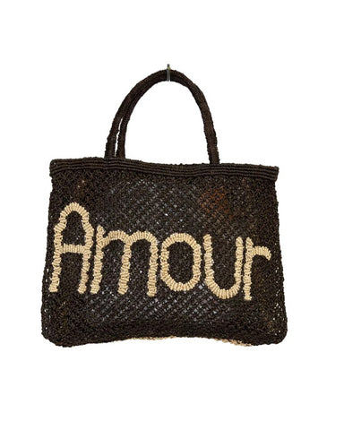 Amour Small Tote Black and Natural