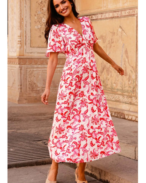 Anais Hammered Satin Dress