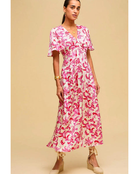 Anais Hammered Satin Dress