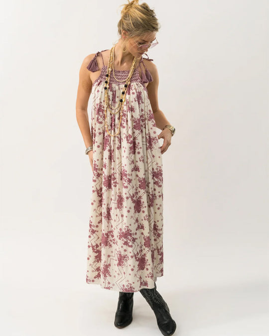 Ango Maxi Dress Flower Print