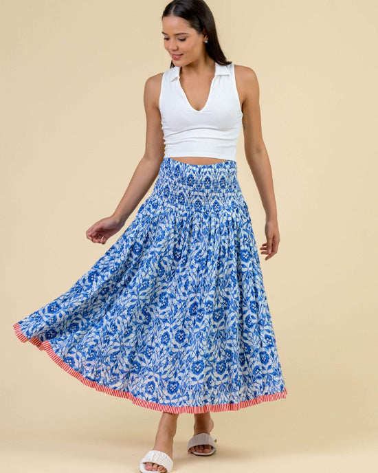 Arista Skirt Busy Tasmin Blue - shopatstocks
