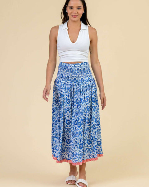 Arista Skirt Busy Tasmin Blue - shopatstocks