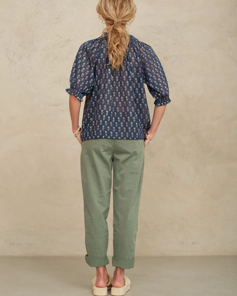 Ari Print Top Indigo - shopatstocks