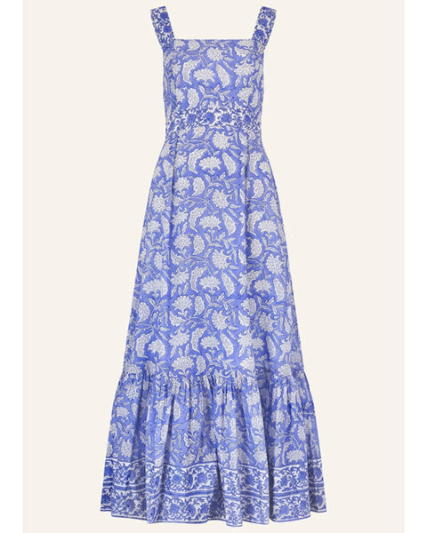 Aurelia Organic Cotton Block Print Dress