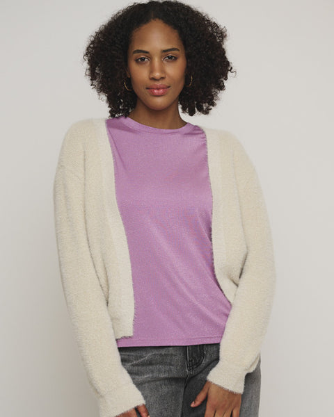 Avi Cropped Cardigan Birch