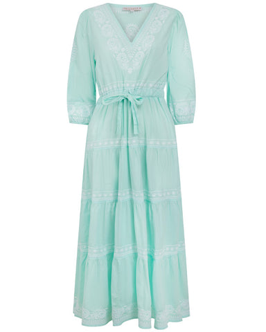 Azula Maxi Dress Mint/White